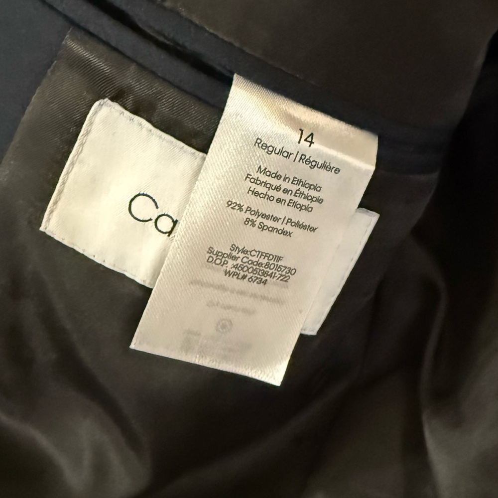 NWT Calvin Klein Boys Size 14 youth Navy Blue Blazer Suit Jacket - Picture 6 of 7